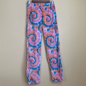 BlueStar Tie-dye Dreamsicle Comfy Drawstring Elastic Waist Loungewear Pants